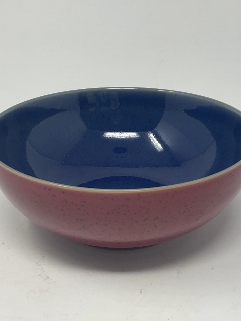 Denby Harlequin (retired) Stoneware Blue Red Soup Cereal Bowl (3 available)
